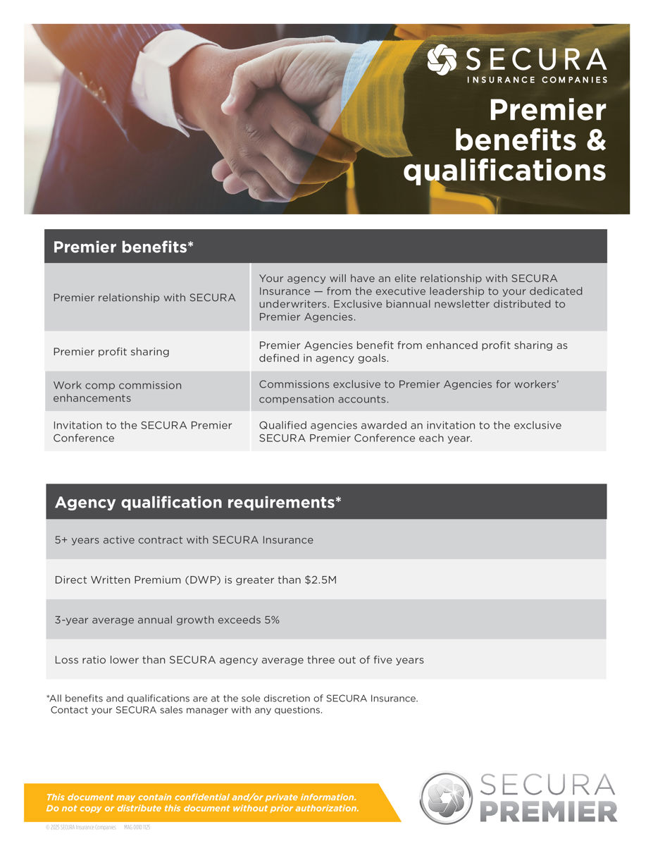 SECURA Premier Qualifications Sheet
